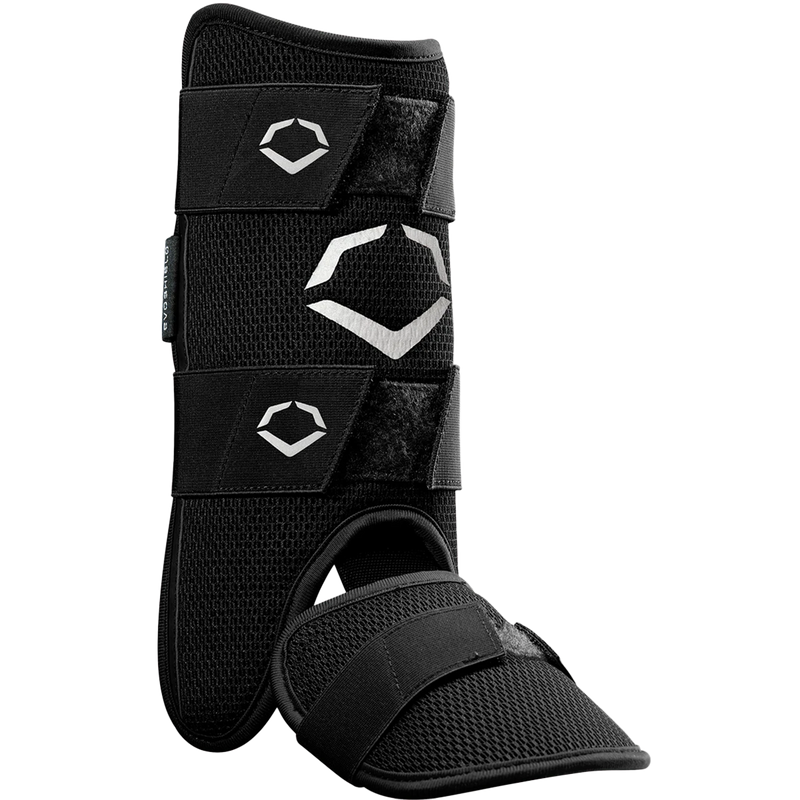 Youth Pro-SRZ Batters Leg Guard, EvoShield Youth Pro-SRZ Batters Leg Guard black left