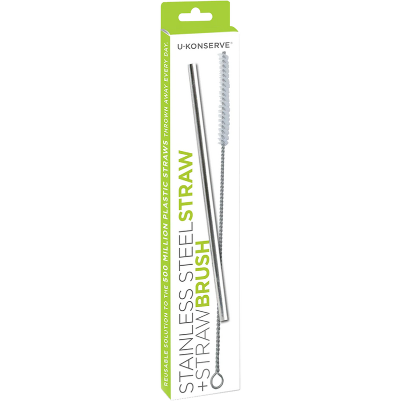 Stainless Steel Straw + Straw Brush, Featured Image