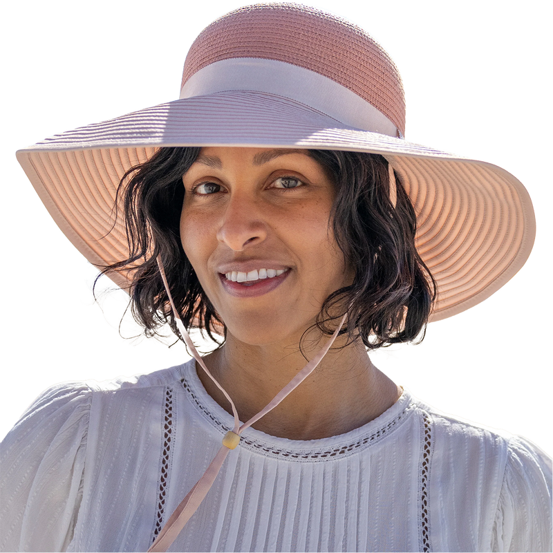 Women's Siena Hat, Sunday Afternoons Women's Siena Hat in Terra Cotta/Blush on model
