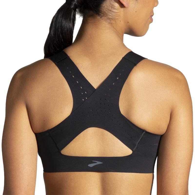 Women's Dare Zip Run Bra 2.0, Brooks Women's Dare Zip Run Bra 2.0 back