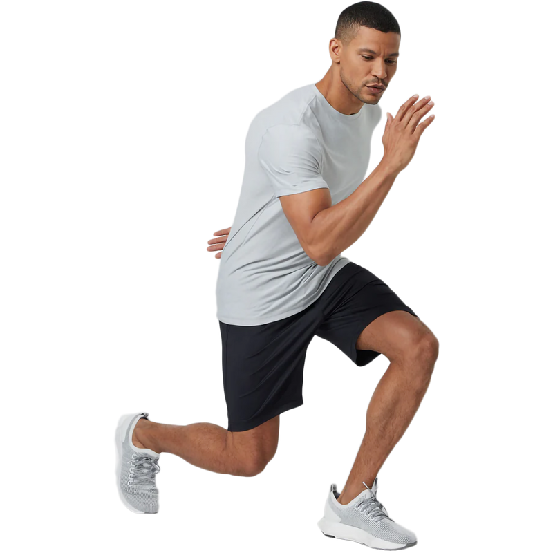 Men's Sunday Performance Short, Vuori Men's Sunday Performance Short in Black action