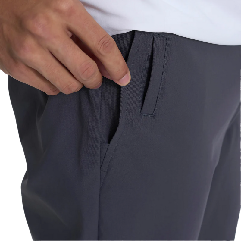 Men's Cascade Tech Chino, Vuori Men's Cascade Tech Chino in Charcoal front right pocket