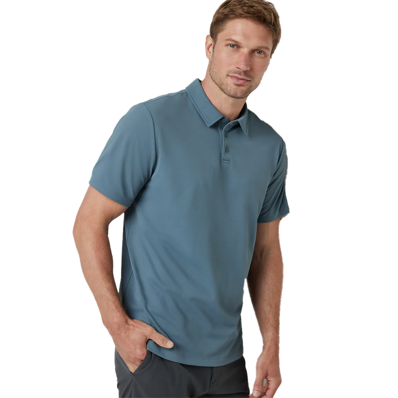Men's Gamepoint Polo, Vuori Men's Gamepoint Polo in Kashmir front