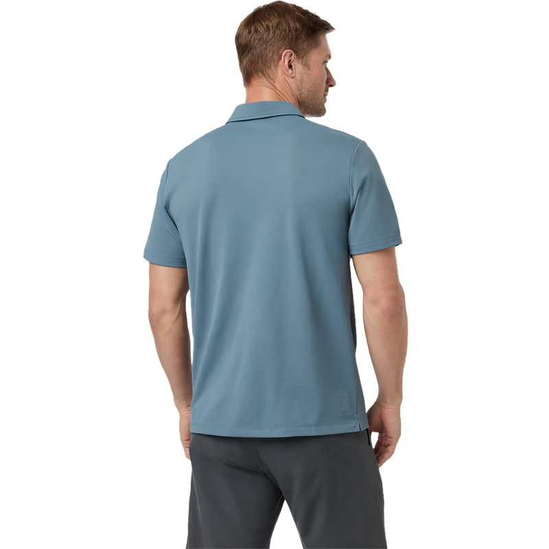 Men's Gamepoint Polo, Vuori Men's Gamepoint Polo in Kashmir back