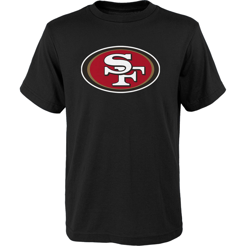 Youth 49ers Primary Logo Short Sleeve Cotton Tee, Featured Image