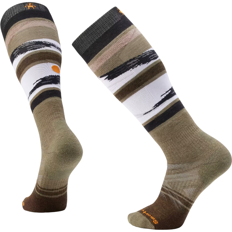 Ski Full Cushion Midnight Pattern Over The Calf Socks, Featured Image
