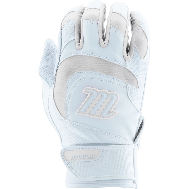 Youth Signature Batting Glove V4, Marucci Sports Youth Signature Batting Glove V4 in White 