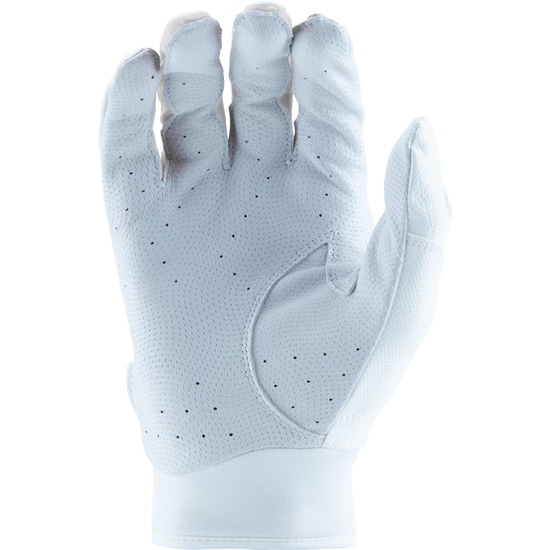 Youth Signature Batting Glove V4, Marucci Sports Youth Signature Batting Glove V4 in White palm