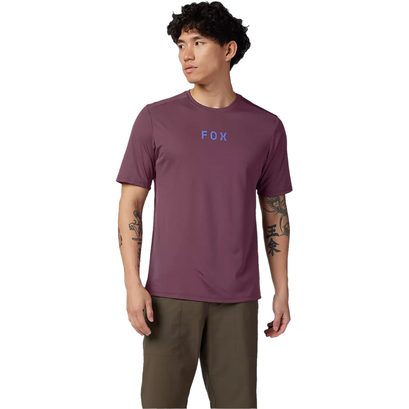 Fox Head Men's Ranger Short Sleeve Jersey Moth in Dark Purple front