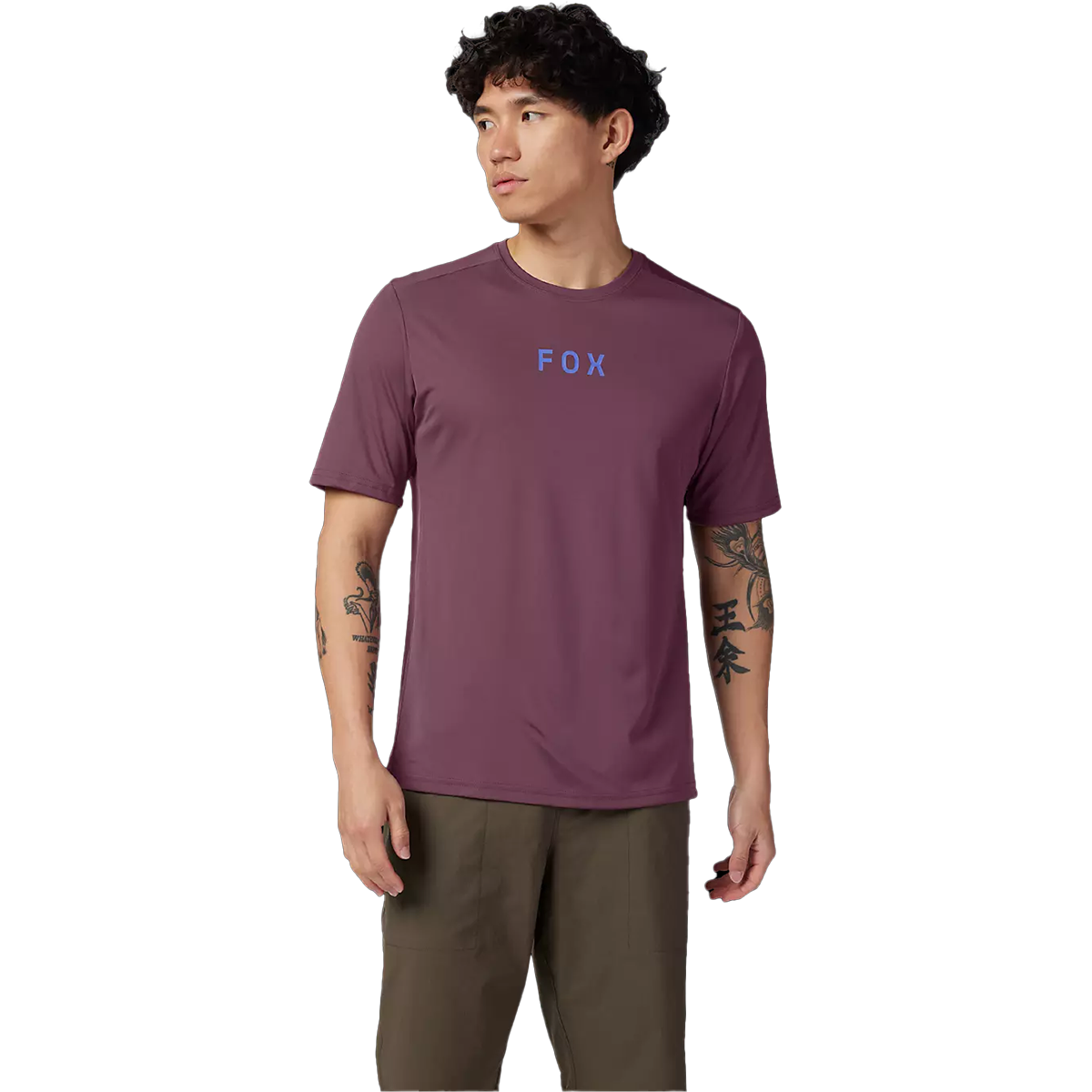 Fox Head Men's Ranger Short Sleeve Jersey Moth in Dark Purple front