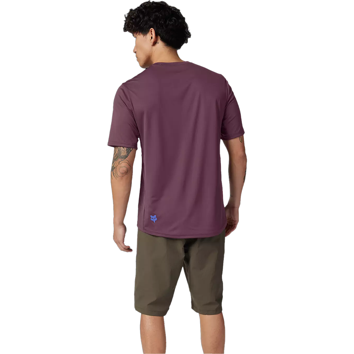 Fox Head Men's Ranger Short Sleeve Jersey Moth in Dark Purple back