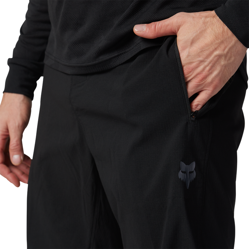 Men's Ranger Short with Liner, Fox Head Men's Ranger Short with Liner in Black front left pocket