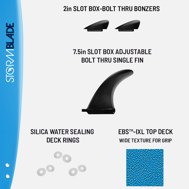 Wavestorm 8'0 Storm Blade Surfboard, Wavestorm 8'0 Storm Blade Surfboard features