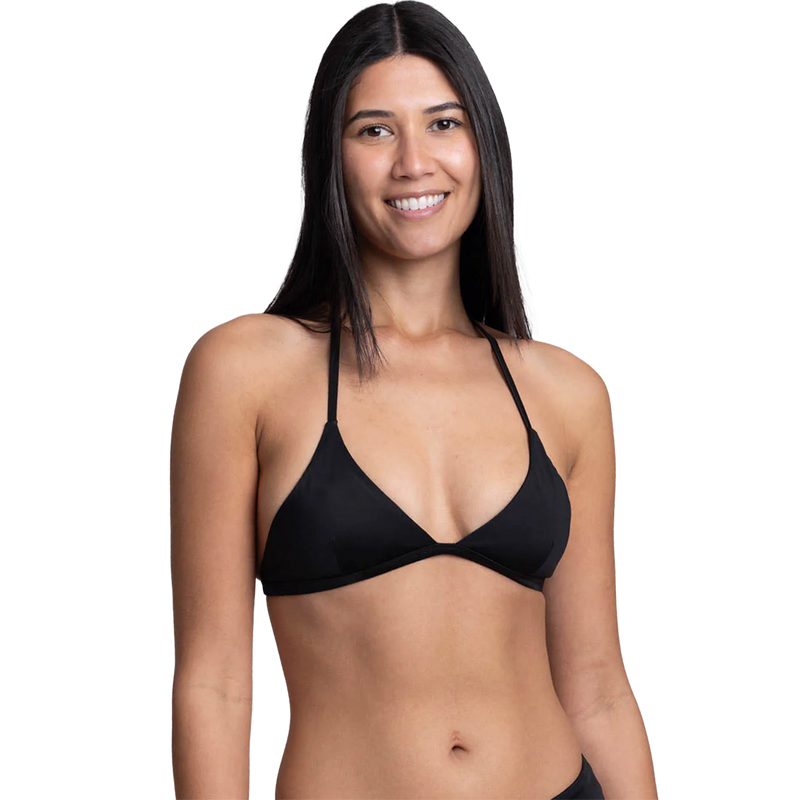 Women's Hailey Bikini Top, Jolyn Women's Hailey Bikini Top in Black  front