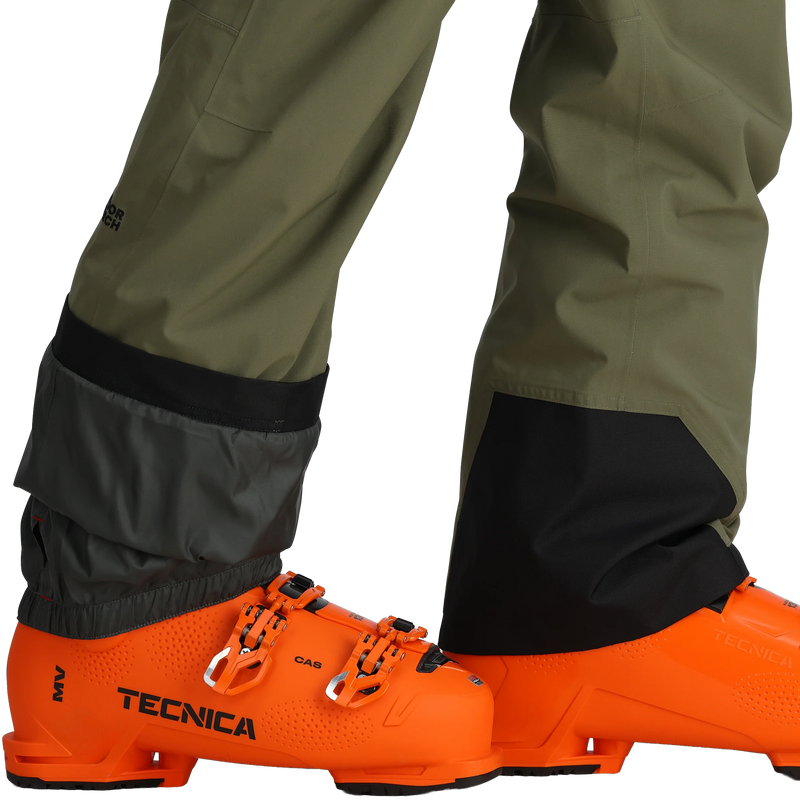 Men's Snowcrew Pants, Outdoor Research Men's Snowcrew Pants in 2288-Ranger Green cuffs