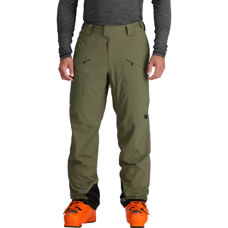 Men's Snowcrew Pants, Outdoor Research Men's Snowcrew Pants in 2288-Ranger Green front
