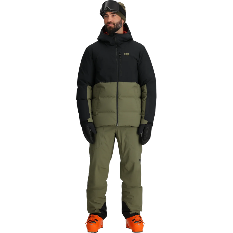 Men's Snowcrew Pants, Outdoor Research Men's Snowcrew Pants in 2288-Ranger Green front