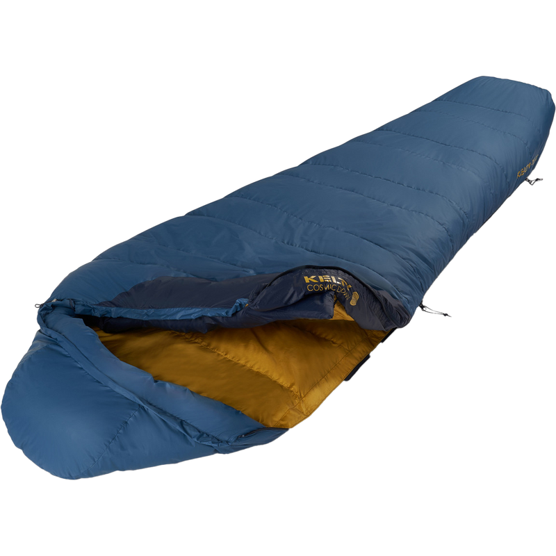 Cosmic Down 20 - Long, Kelty Cosmic Down 20 top angled
