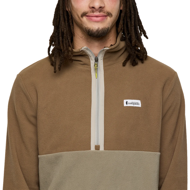 Men's Amado Fleece Pullover, Cotopaxi Men's Amado Fleece Pullover in DNSTN-Dune and Stone front
