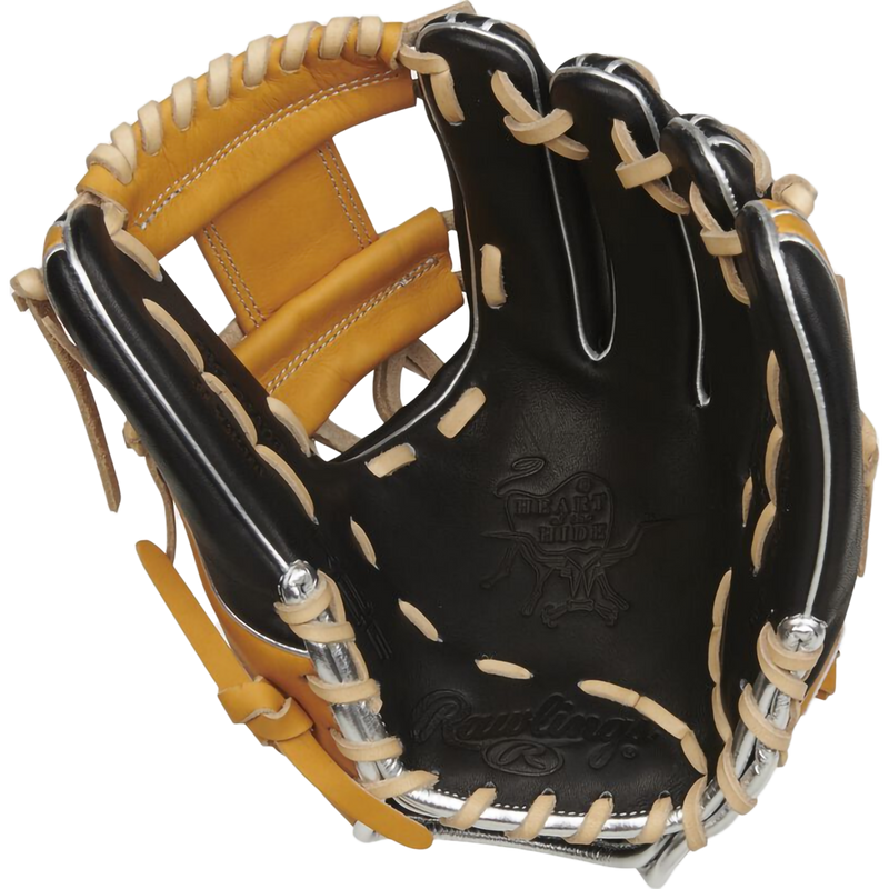 Heart of the Hide R2G Infield - 11.5" Pro I-Web, Rawlings Heart of the Hide R2G Infield - 11.5" Pro I-Web 2024 in Black/Tan palm
