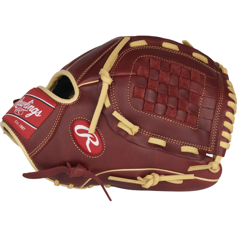 Sandlot Series Infield/Pitcher's - 12" Basket Web, Rawlings Sandlot Series Infield/Pitcher's - 12" Basket Web in Sherry thumb