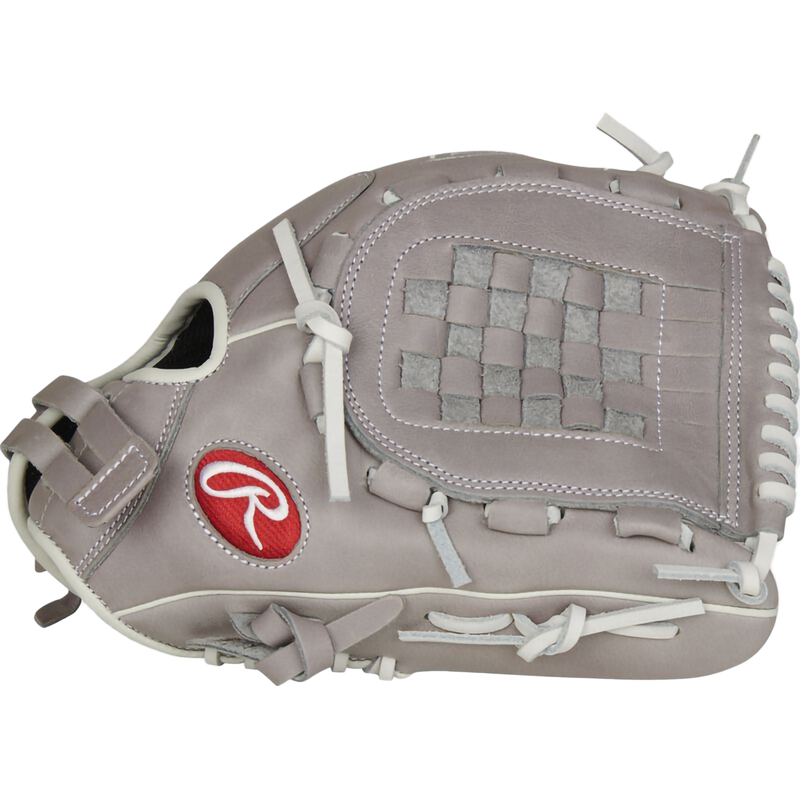 R9 Series Fastpitch Infield - 12" Basket Web, Rawlings R9 Series Fastpitch Infield - 12" Basket Web in Grey thumb profile