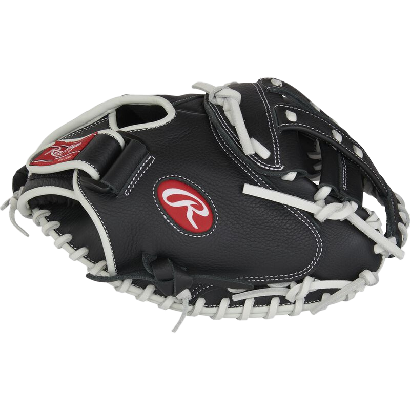 Shut Out Fastpitch Catchers Mitt - 31.5" Pro H-Web, Rawlings Shut Out Fastpitch Catchers Mitt - 31.5" Pro H-Web 2024 in Black side profile