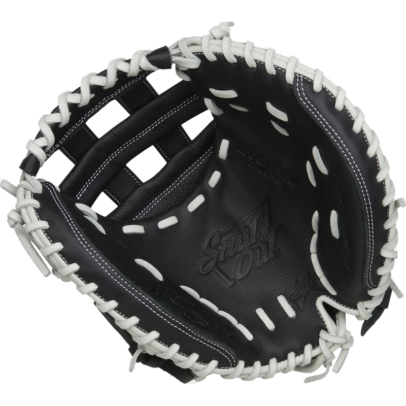 Shut Out Fastpitch Catchers Mitt - 31.5" Pro H-Web, Rawlings Shut Out Fastpitch Catchers Mitt - 31.5" Pro H-Web 2024 in Black palm