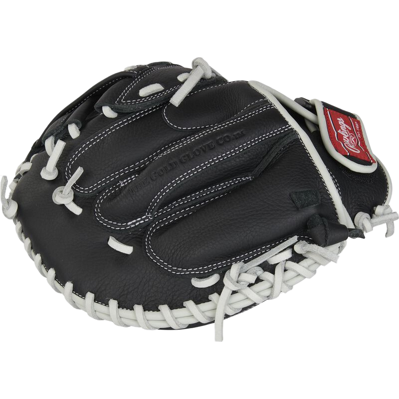 Shut Out Fastpitch Catchers Mitt - 31.5" Pro H-Web, Rawlings Shut Out Fastpitch Catchers Mitt - 31.5" Pro H-Web 2024 in Black side profile
