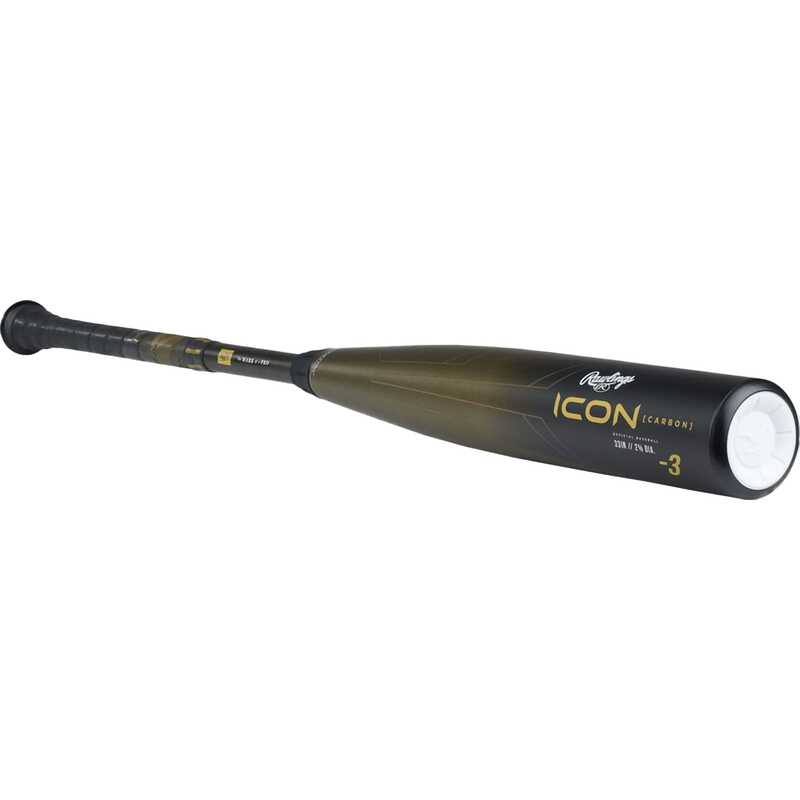 Icon -3 BBCOR 2 5/8", Rawlings Icon -3 BBCOR 2 5/8" in Black/Brown