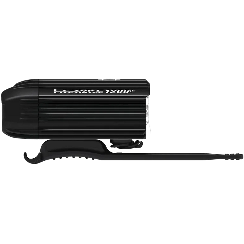 Lite Drive 1200+ Satin Black, Lezyne Lite Drive 1200+ Satin Black right with mount strap