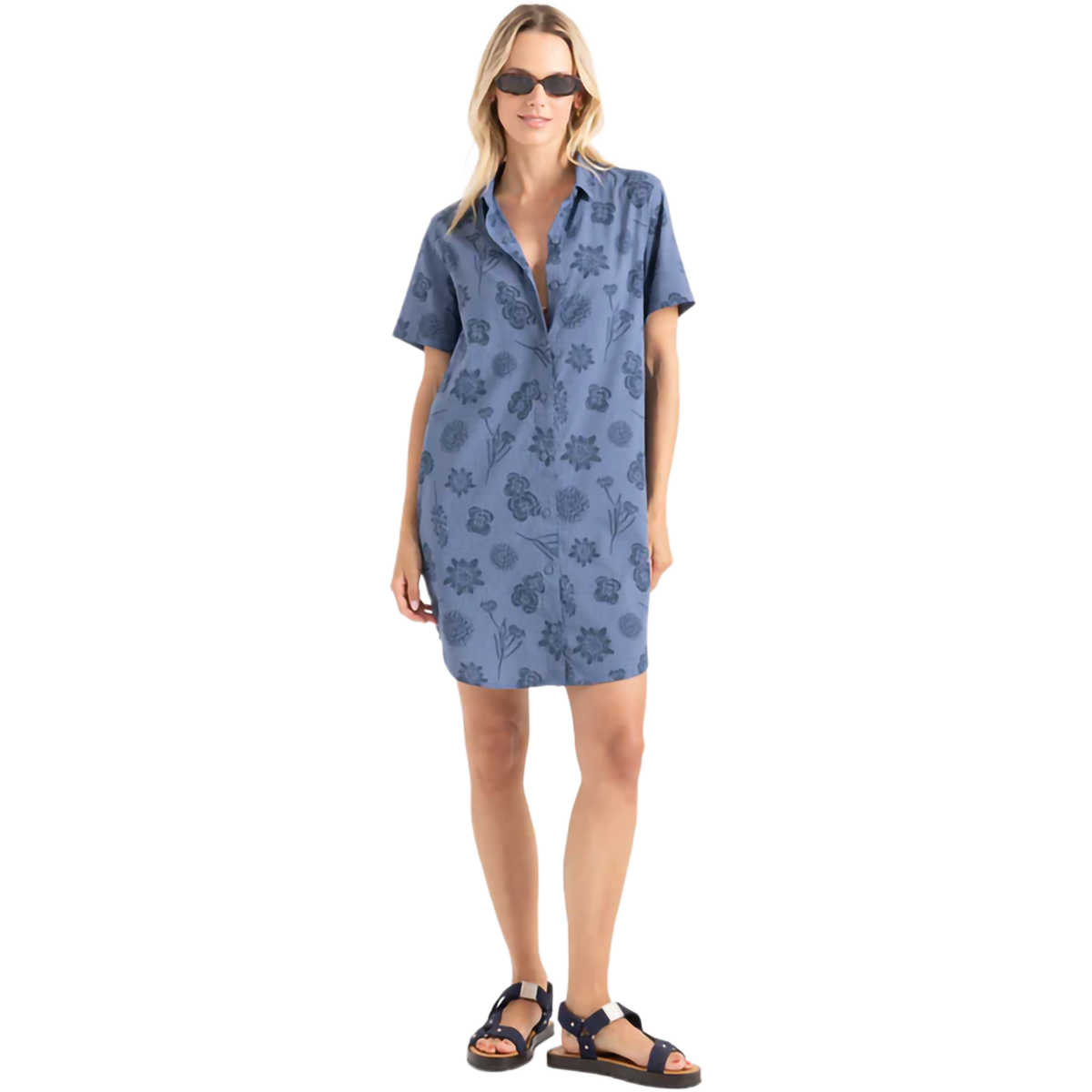 Roark Women's Bless Up Dress - Washed Indigo - Washed Indigo - S Roark Women's Bless Up Dress - Washed Indigo - Washed Indigo - S