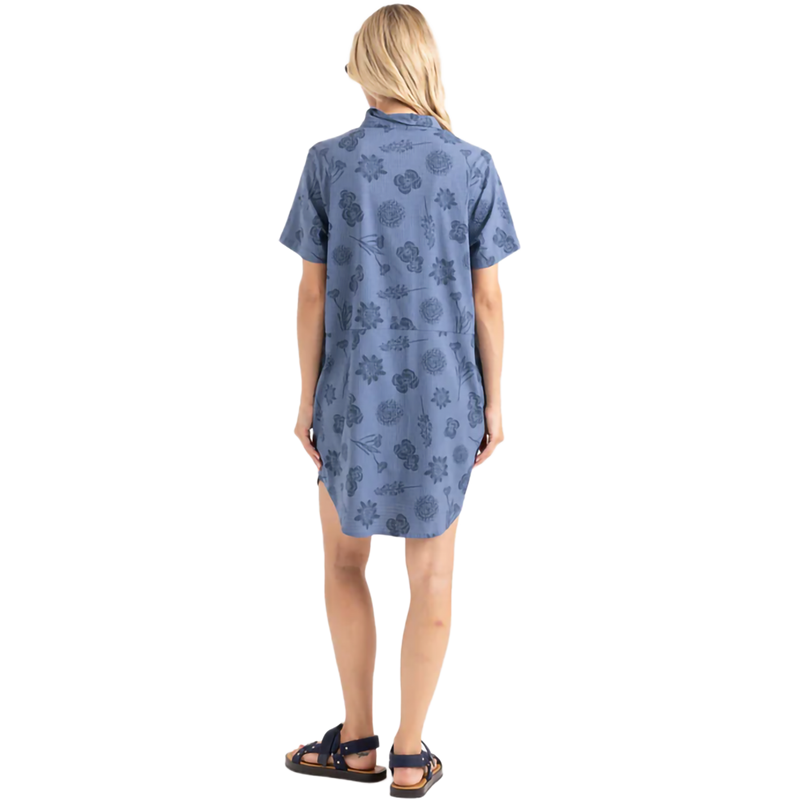 Women's Bless Up Dress, Roark Women's Bless Up Dress in WAI Washed Indigo back