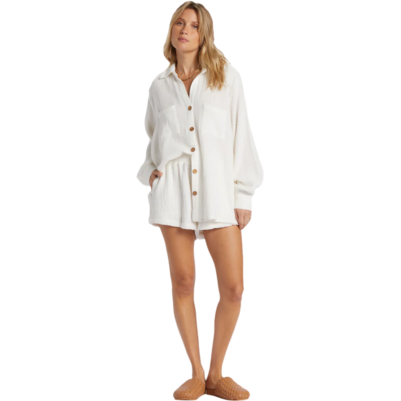 Women's Swell Blouse, Billabong Women's Swell Blouse in Salt Crystal