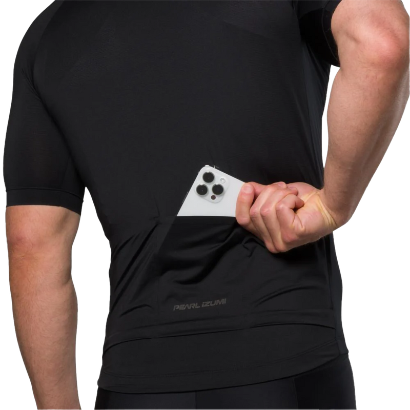 Men's Attack Air Jersey, Pearl Izumi Men's Attack Air Jersey in Black pocket