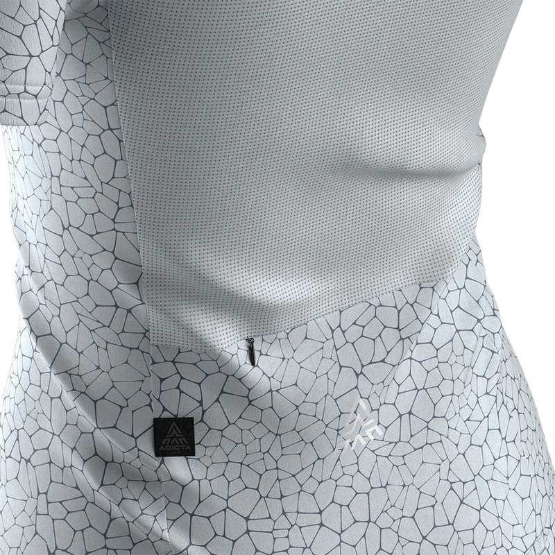 Women's Quartz Short Sleeve Tech Shirt, Adicta Lab Women's Quartz Short Sleeve Tech Shirt in Ice Navy back pocket