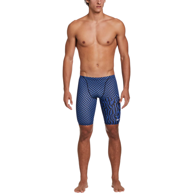 Youth Drippy Check Jammer, Nike Swim Youth Drippy Check Jammer front