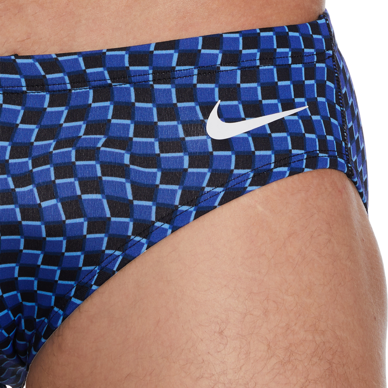 Youth Drippy Check Brief, Nike Swim Youth Drippy Check Brief logo