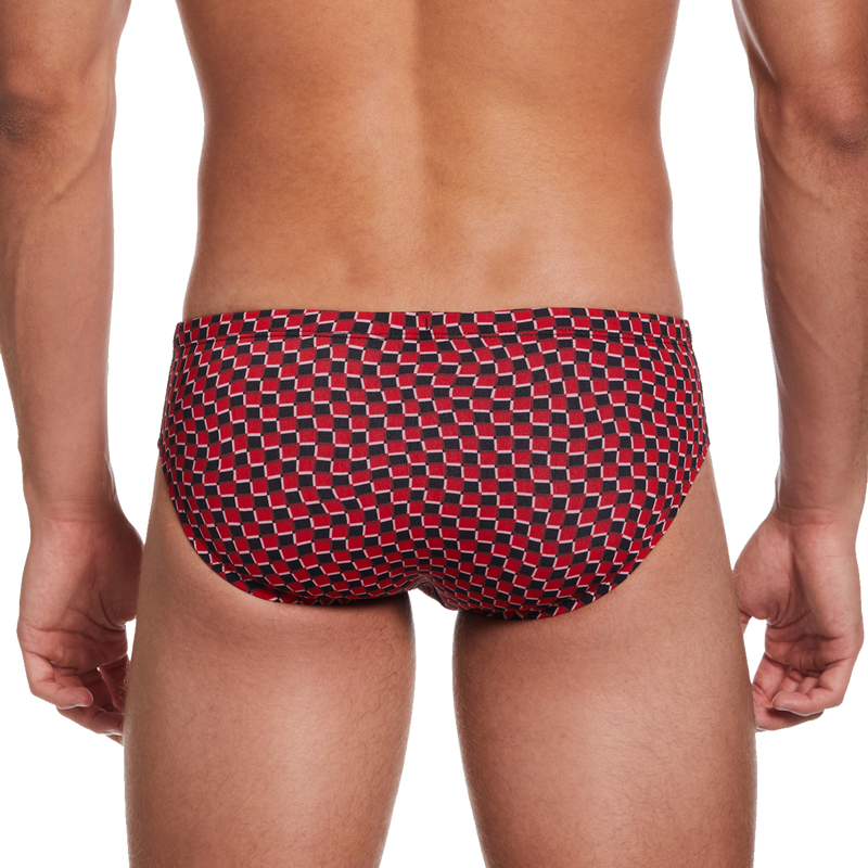 Drippy Check Brief, Nike Swim Drippy Check Brief Back