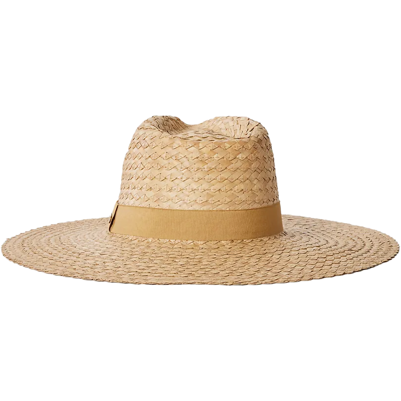 Women's Premium Surf Straw Panama Hat, Rip Curl Women's Premium Surf Straw Panama Hat in Natural back profile