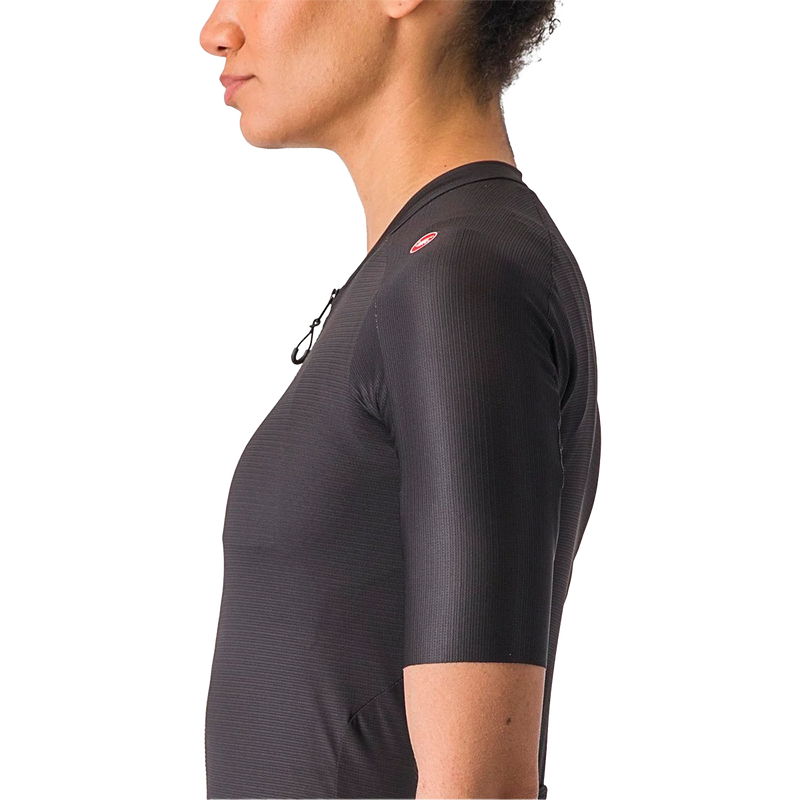 Women's Espresso Jersey, Castelli Women's Espresso Jersey in Black left