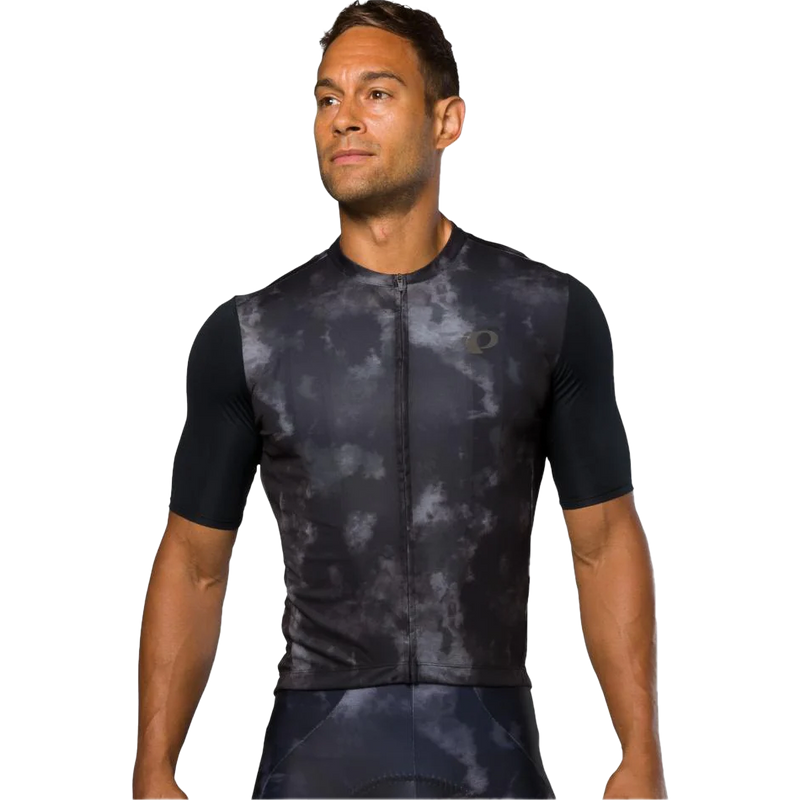 Men's Attack Short Sleeve Jersey, Pearl Izumi Men's Attack Short Sleeve Jersey in Black Spectral front