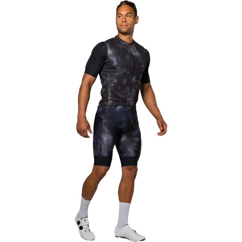 Men's Attack Short Sleeve Jersey, Pearl Izumi Men's Attack Short Sleeve Jersey in Black Spectral front right