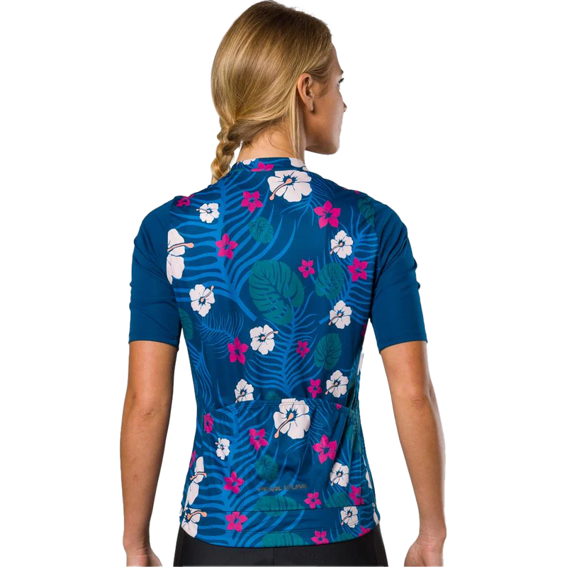Women's Attack Short Sleeve Jersey, Pearl Izumi Women's Attack Short Sleeve Jersey in Twilight Tropical back