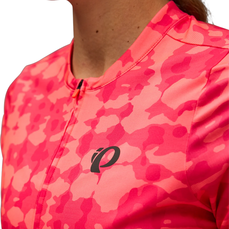 Women's Attack Long Sleeve Jersey, Pearl Izumi Women's Attack Long Sleeve Jersey Collar