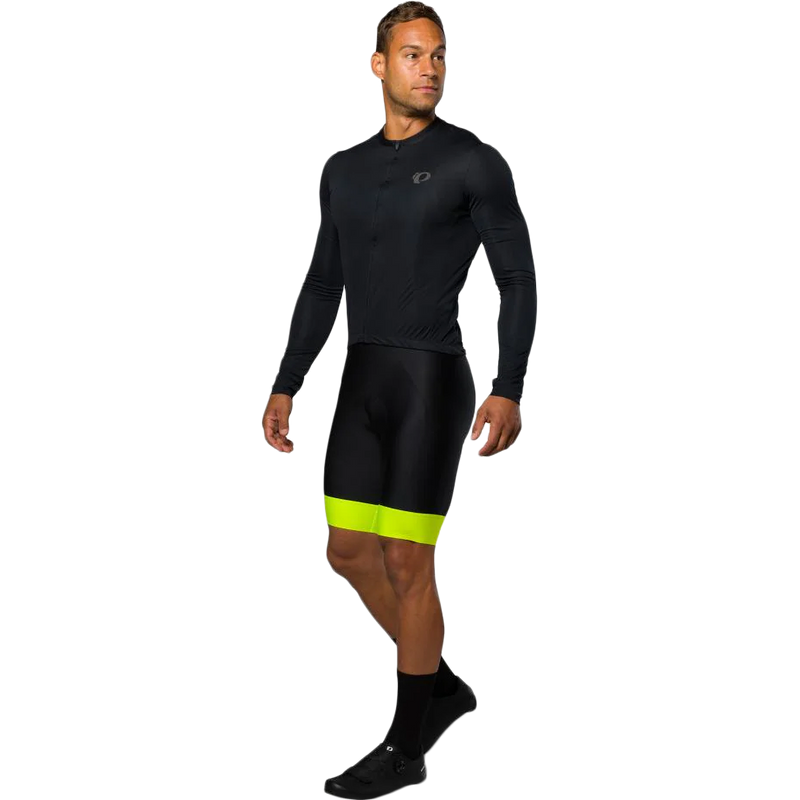 Men's Attack Long Sleeve Jersey, Pearl Izumi Men's Attack Long Sleeve Jersey in Black front left