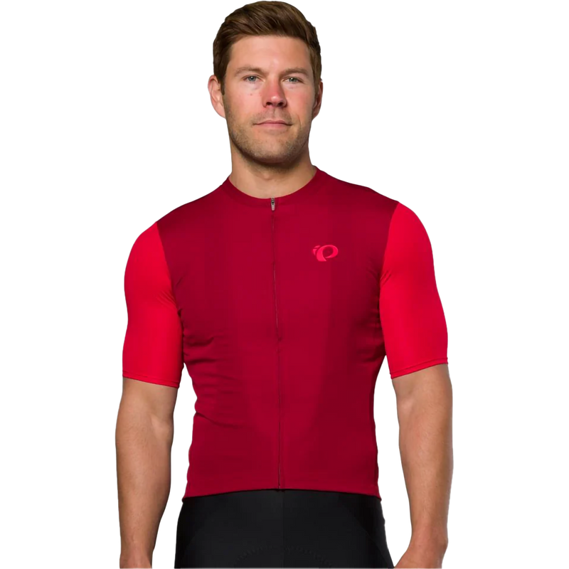 Men's Attack Short Sleeve Jersey, Pearl Izumi Men's Attack Short Sleeve Jersey in Red Dahia front