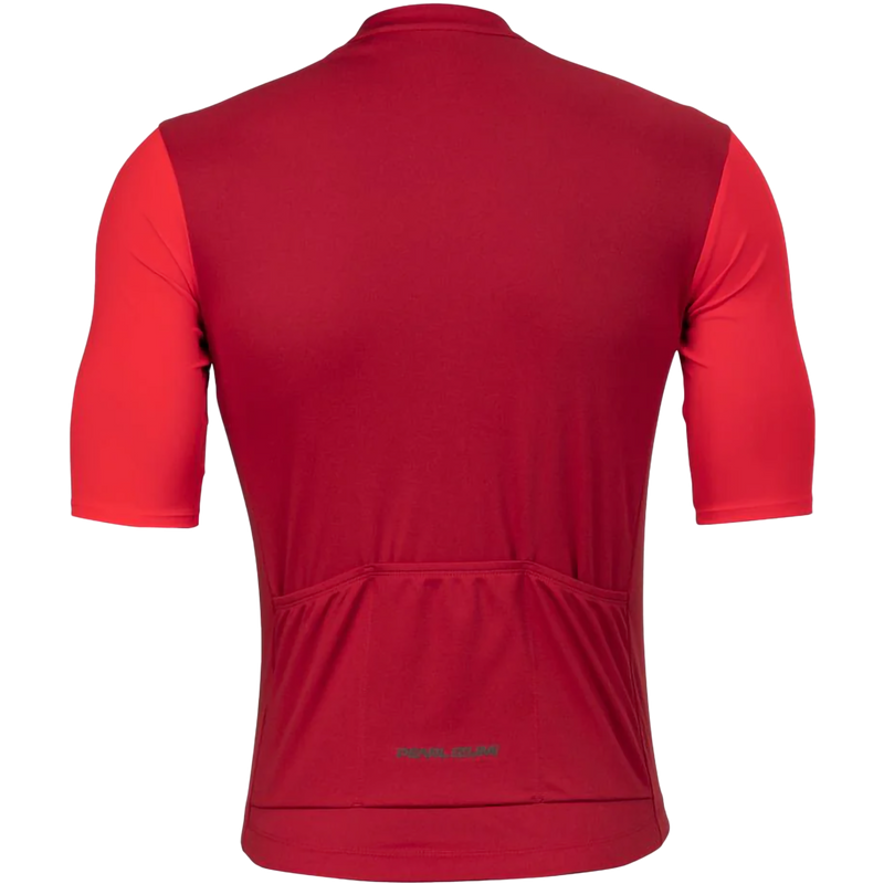 Men's Attack Short Sleeve Jersey, Pearl Izumi Men's Attack Short Sleeve Jersey in Red Dahia back