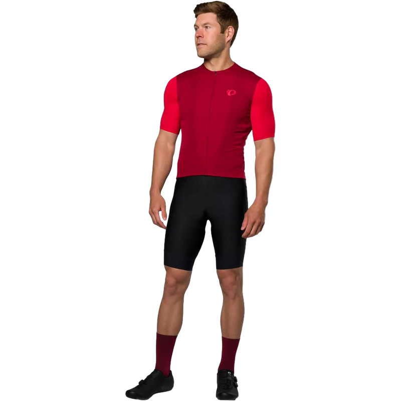 Men's Attack Short Sleeve Jersey, Pearl Izumi Men's Attack Short Sleeve Jersey in Red Dahia Full View