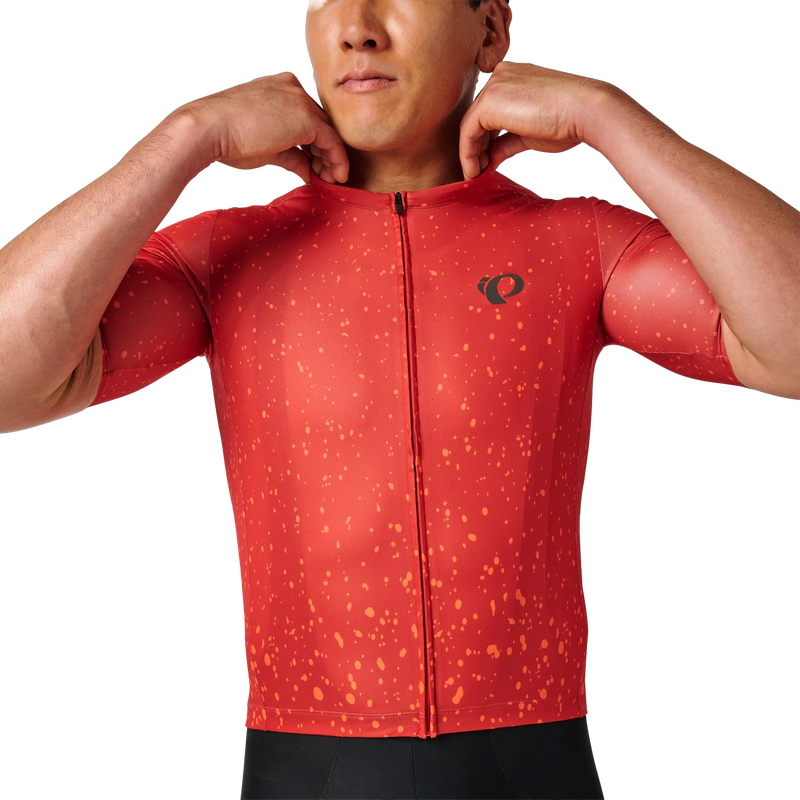 Men's Attack Short Sleeve Jersey, Pearl Izumi Men's Attack Short Sleeve Jersey Collar